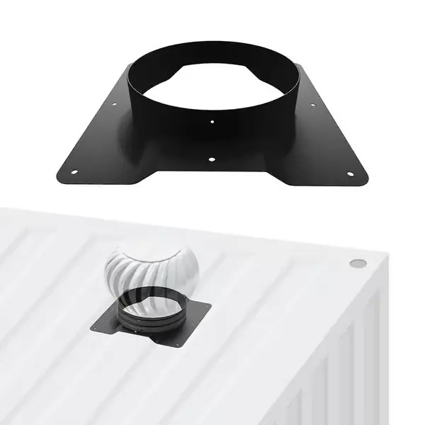 Takventiladapter for fraktcontainere, designet for korrugerte takvindusventiler, reduserer varme og kondens