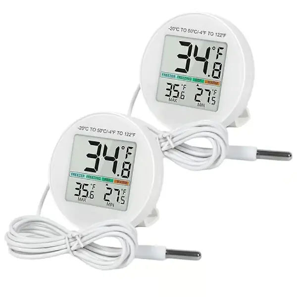 Kjøleskapstermometer 2-pakning, med ekstern sensor - Perfekt