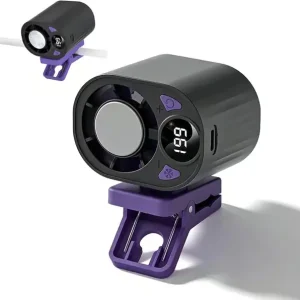 2026 Bilklipsvifte, USB Oppladbar Mini Luftkjøler, 199-Hastighets Stille Bladløs Kjølevifte, 360° Roterbar Klips for Bil, Reise og Campingbruk