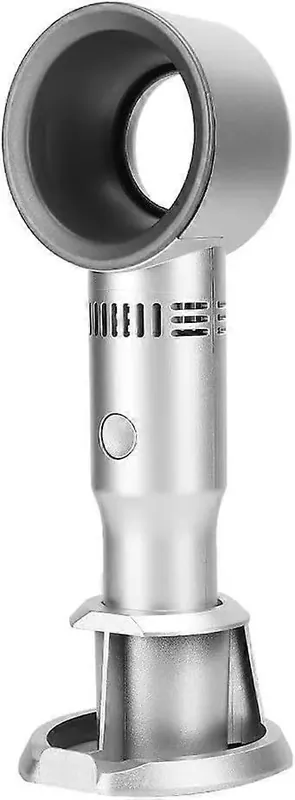 Bladeless Mini Håndholdt Vifte, Bærbar USB Oppladbar Vifte, 2 i 1 Funksjon Avtakbart Mobiltelefonstativ, Brukstid 10 Timer, for Hjem Utendørs Konto...