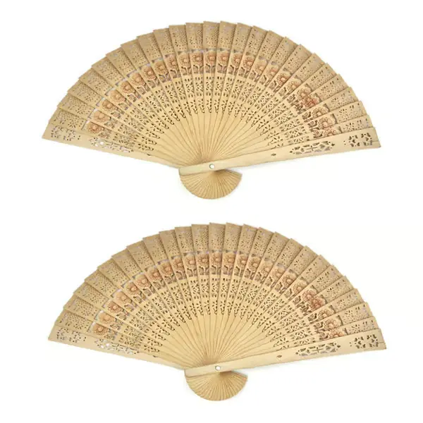 2X Dame Sandeltre Håndvifte Bryllup/Bursdagsfester