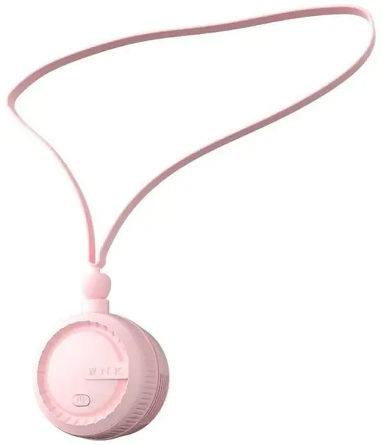 Håndfri halsvifte - Mini bordvifte - Vifter - Minivifte - Bærbar vifte - Oppladbar - Bladløs 360° roterbar sportsvifte for på farten - 6,4x4,8cm