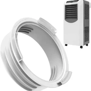Universell gjengekobling for eksosslange til bærbar klimaanlegg, kobling til klimaanleggslange - for 5,1 og 5,9 tommers ventilasjonsrør vindusenhet