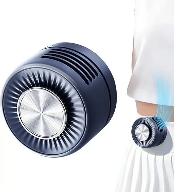 Bærbar klipsvifte, oppladbar minivifte med 360° rotasjon og 3 hastigheter for utendørs bruk Blue