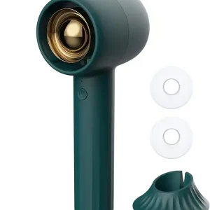 Håndvifte, bærbar håndvifte, håndvifte bærbar håndvifte med aromaterapi, USB-oppladbart batteri, 3 justerbare hastigheter, perfekt for reise, grønn
