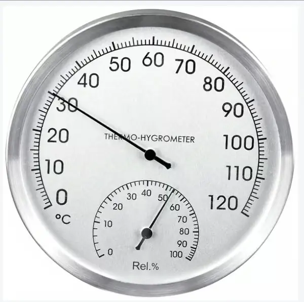 1 x termo-hygrometer for badstuerommet Termo-hygrometer for badstue