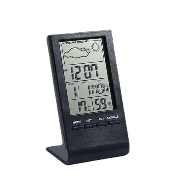 Innendørs Hygrometer Termometer, LCD Høy Presisjon Digital Hygrometer Termometer, Nøyaktig Kontor Termometer, Hjem Digital Thermo-hygrometer (Svart...
