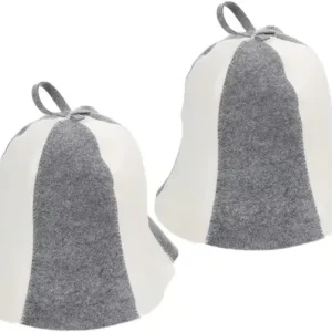 2 stk Ukraina Badstuehatt Badstue Vaporarium Hatt Ullfilt Badstuehatt for Kvinner Menn