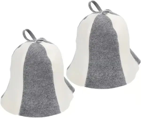 2 stk Ukraina Badstuehatt Badstue Vaporarium Hatt Ullfilt Badstuehatt for Kvinner Menn