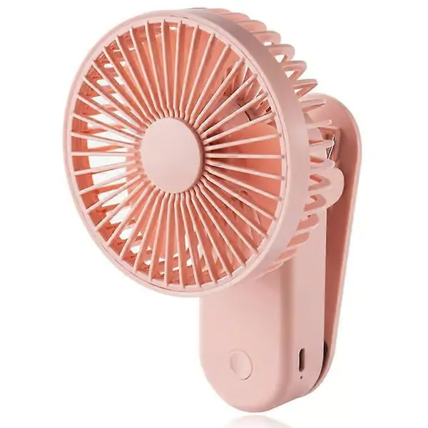 Magnetisk Clip-on Vifte USB Skrivebordsvifte for Barnevogn Barneseng Skrivebord Bil og Tralle Pink