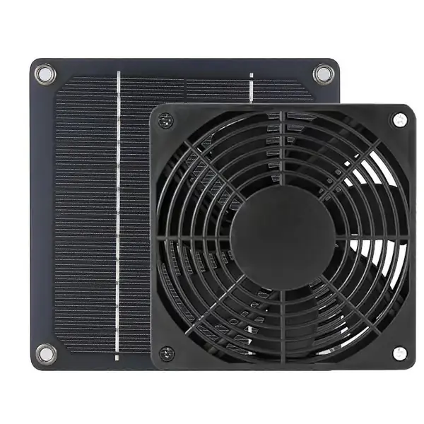 12V utendørs solcelledrevet panelvifte miniventilator avtrekksvifte takloft