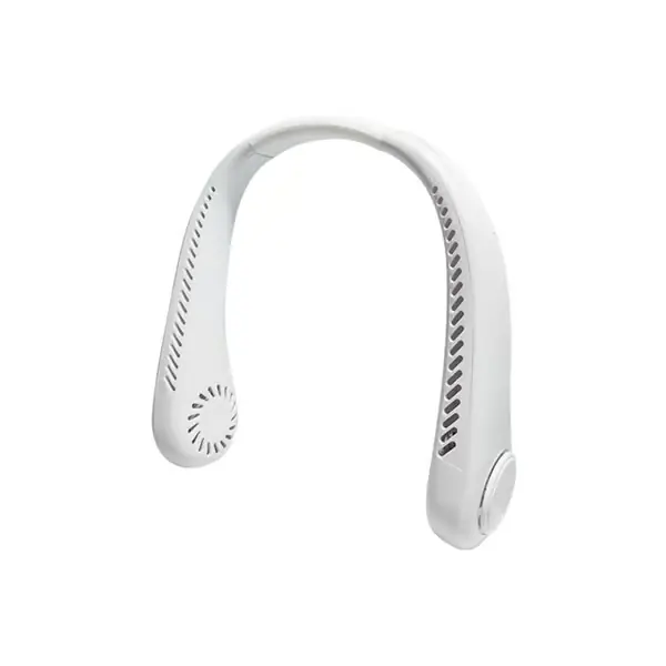 Den beste bærbare halsviften, håndfri bladløs vifte, USB-lading, egnet for utendørs arbeid, treningsstudio, kontor, gressklipping, park, camping, e...