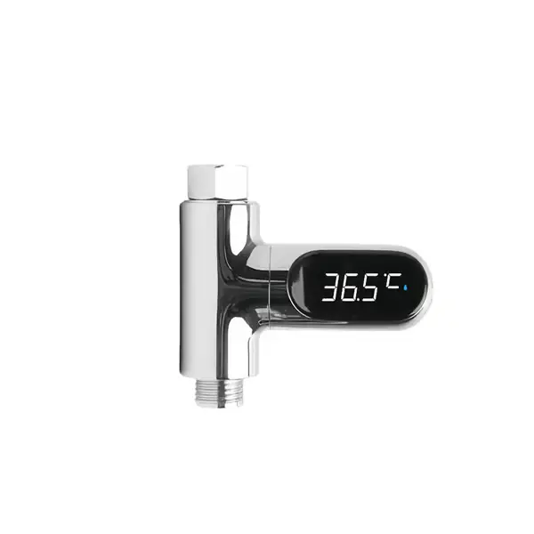 Dusjtermometer LED Digitalt Display Babybad Vann Fahrenheit Celsius Termometer 361° Roterende Skjerm for Hjem Bad Kjøkken B betaling