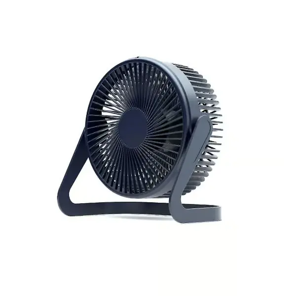 Ptmj USB Liten Vifte Skrivebord 5 Tommers Sokkel Mini Skrivebord Stille Studenthybel Liten Vifte Bærbar Vifte Vifte (svart)