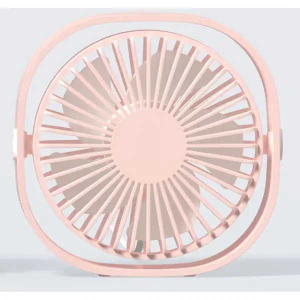 Kompakt, stillegående og bærbar USB-vifte, plug-in-modell. 3 justerbare viftehastigheter - Rosa.