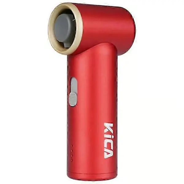 KICA Jet Fan Mini Håndholdt Turbin Høyhastighetsvifte Støvfjerner Blåser Oppladbar Multifunksjonell Vifte Red