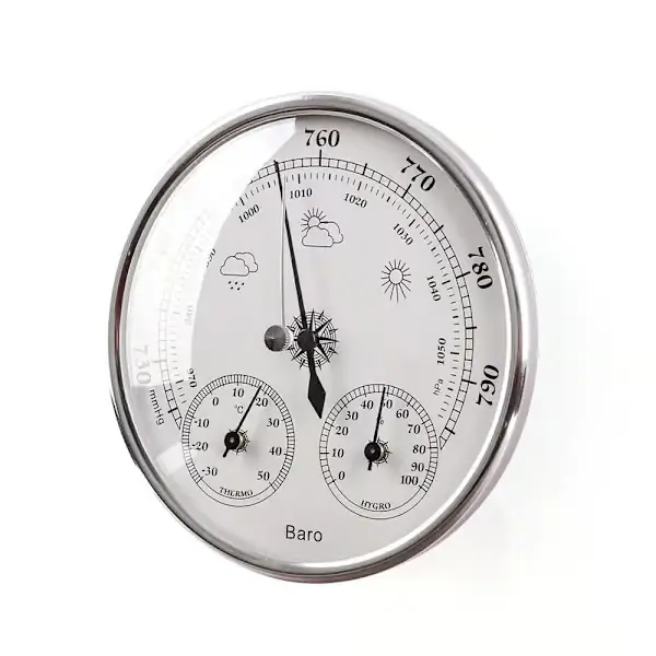 Barometer værstasjon med barometer og hygrometer termometer 3 i 1, 1 stk