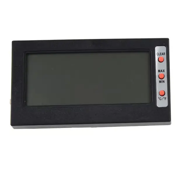 Digitalt termometer med LCD-skjerm C / F hygrometer med maks temperatur / fuktighetsminne Celsius Fahrenheit