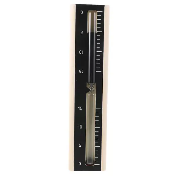 Nedtellingsklokke Badstue Sandtimer Tre Timeglass Timer 30.00X6.80X3.00CM For Hjemmebrukere Og Kommersielle Brukere Varmebestandig 1 stk (FMY) Blac...