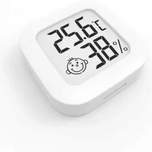 Mini digitalt innendørs hygrometertermometer med høy nøyaktighet, temperaturmonitor og fuktighetsmåler, termo-hygrometer komfortnivåindikator