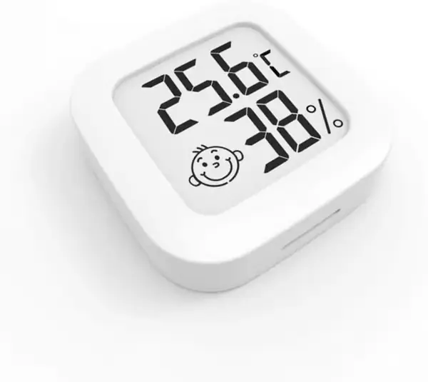 Mini digitalt innendørs hygrometertermometer med høy nøyaktighet, temperaturmonitor og fuktighetsmåler, termo-hygrometer komfortnivåindikator