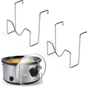 Crock Pot Lokkholder, Rustfritt Stål Crockpot Lokkholder Feste, Crockpot Lokkdekselholder, Saktekoker Lokkholder, Lokkhenger For Crock Pot mens du ...
