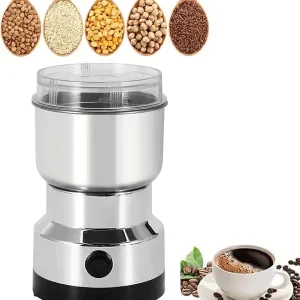 Krydderkvern, 150W kraftig elektrisk kaffekvern, 4 blader, 300 ml multifunksjonell minikvern for tørre korn (Ho)