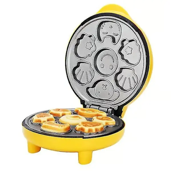 Automatisk Mini Kake-Maskin for Eggvafler, Tegneserie-Modell, Brødbakemaskin for Barn