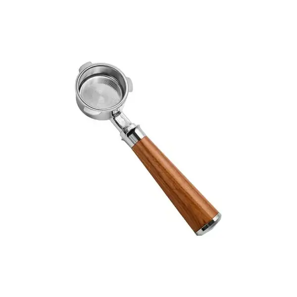 Espresso bunnløs portafilter 51 mm kompatibel med DeLonghi Dedica Smeg kaffemaskin, rustfritt stål Brown