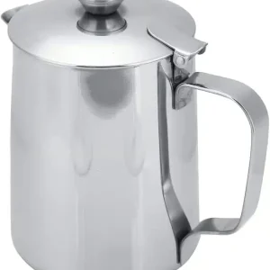 Rustfri kanne melkekanne mugge kanne med lokk for Latte-XF4-
