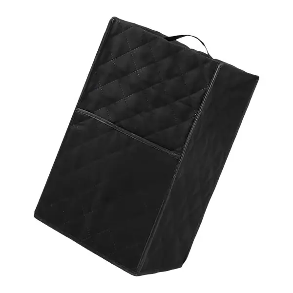 Beskyttelsesdeksel for kjøkkenmaskin, vaskbart, støvtett design, oppbevaringslommer, svart