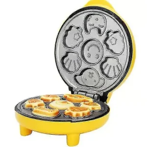 Tegneseriekake-maskin Automatisk Mini Egg Waffles Barnebrødmaskin