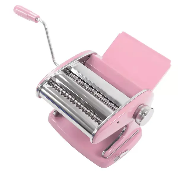 Pasta Maker Maskin Manuell Rustfritt Stål Multifunksjonell Nuddelpresse med Sugkopp og Kniver