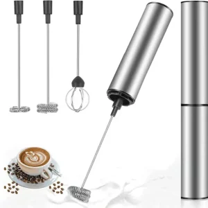 Elektrisk melkeskummer, USB-oppladbar melkeskummer, rustfritt