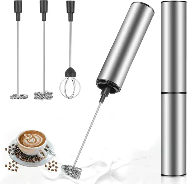 Elektrisk melkeskummer, USB-oppladbar melkeskummer, rustfritt