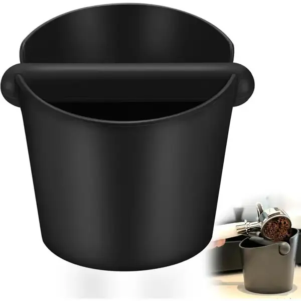 Knock Box Kaffesumpbeholder Kaffetilbehør for innsamling og resirkulering av kaffesump fra vestlige restauranter, kjøkken og barer