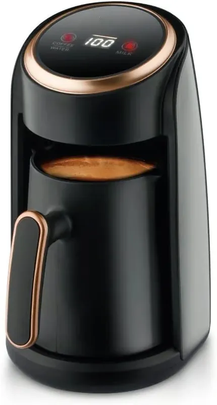 Kaffetrakter med automatisk avslåing, BPA-fri, opptil 3 kopper kapasitet, overløpsbeskyttelse, europeisk plugg, 110V