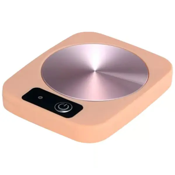 Smart USB-kaffekoppvarmer, smart koppvarmer - 45°C konstant temperatur, varmer for krus og kaffekopper, for hjem, kontor og reise pink