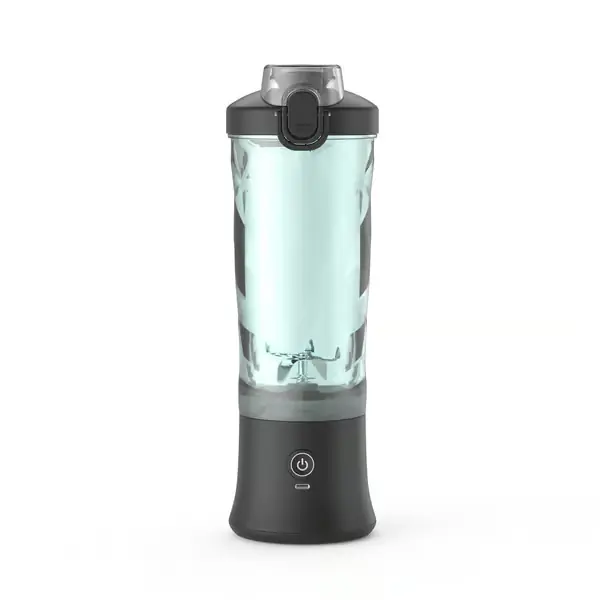 Bærbar blender 600 ml smoothieblender 22000 RPM kraftig smoothiemaskin med 6 blader for shaker og smoothies Bærbar blender egnet Black