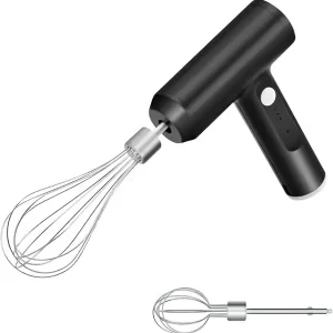 Elektrisk håndmikser i rustfritt stål, USB-ladbare