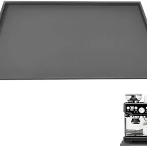Silikonematte under kaffemaskin - 40x60cm - sklisikker matte til kaffemaskin - barista tilbehør - grå