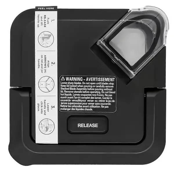 Låselokk erstatning for Ninja Blender 72oz XL-kanner, erstatning firkantet toppdeksel for Ninja B