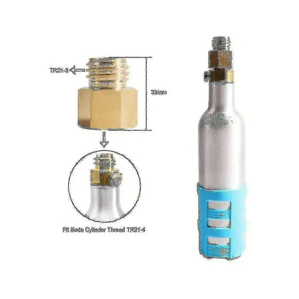 Quooker Cube Tank TR21-4 til TR21-3 Soda Sylinder Strøm Gjengeadapter - Hunn til Hann Boris