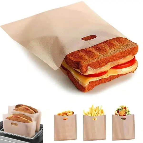 10-pakning - Toastpose / Toastpose - Grillede smørbrød i brødristeren Brun