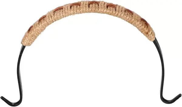 Ergonomisk tekannehåndtakserstatning laget av jern og semsket skinn