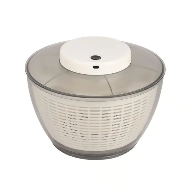 Elektrisk salatslynge 500 RPM Grønnsaks- og fruktvasker Tørketrommel Dreneringskurv Kjøkken 4500ML 25x25x15cm 9.8x9.8x5.9in