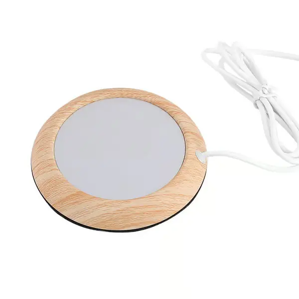 Elektrisk kaffekoppvarmer, for kontorpult, koppvarmer, tevarmer, elektrisk drikkevarmer USB-oppladbar for kakao te melk