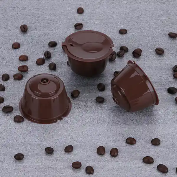 4 stk. gjenbrukbare kaffekapsler, gjenbrukbare kaffeputer