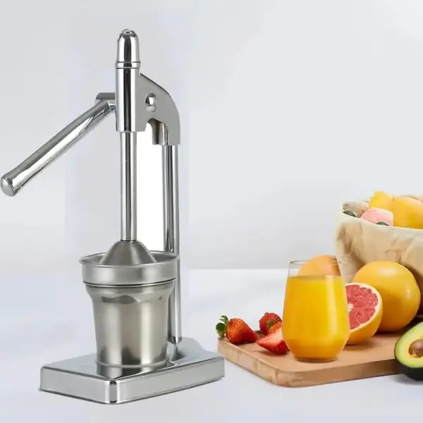 Støpejernsjuicer Håndpresse Effektiv Manuell Juicer i Rustfritt Stål Fruktpresse Hjem- og Kjøkkenutstyr Kraftig Håndpresse Juicepresse