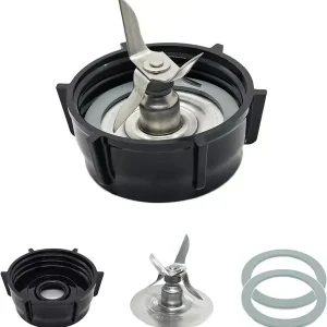 For Oster Blender Reservedeler Blender Isblad med Krukke Basehette og To Gummi O-ring Tetningspakning Tilbehør Oppfriskningssett